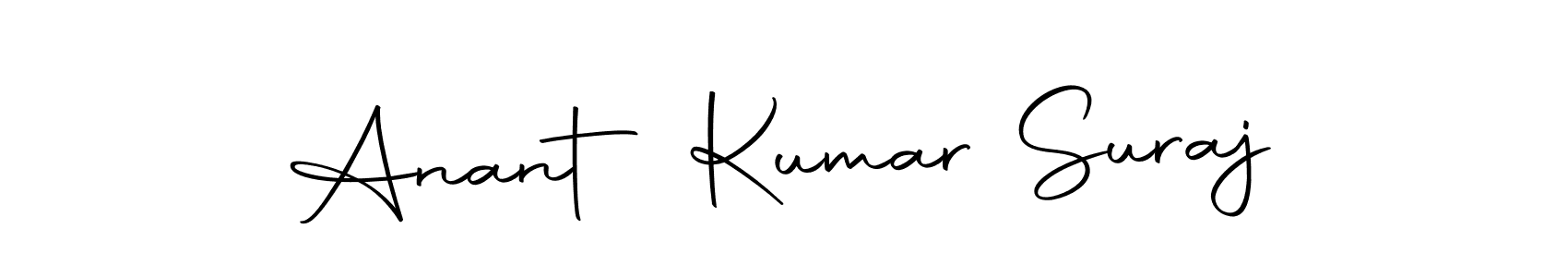 How to make Anant Kumar Suraj name signature. Use Autography-DOLnW style for creating short signs online. This is the latest handwritten sign. Anant Kumar Suraj signature style 10 images and pictures png