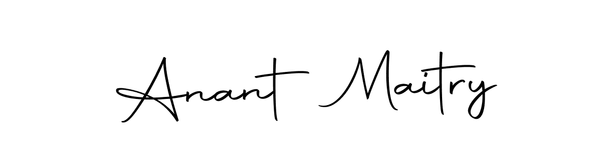 You should practise on your own different ways (Autography-DOLnW) to write your name (Anant Maitry) in signature. don't let someone else do it for you. Anant Maitry signature style 10 images and pictures png