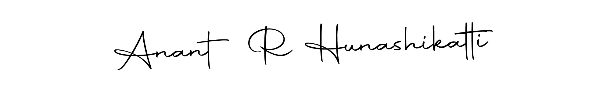 How to make Anant R Hunashikatti name signature. Use Autography-DOLnW style for creating short signs online. This is the latest handwritten sign. Anant R Hunashikatti signature style 10 images and pictures png