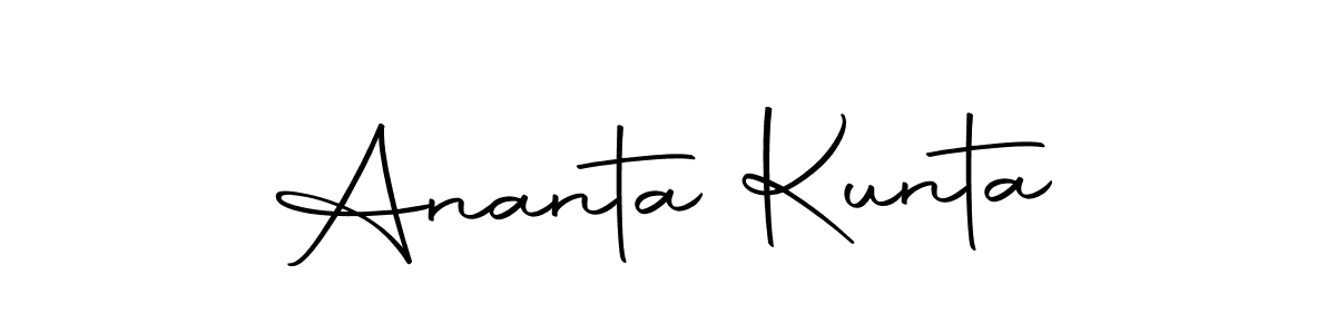 The best way (Autography-DOLnW) to make a short signature is to pick only two or three words in your name. The name Ananta Kunta include a total of six letters. For converting this name. Ananta Kunta signature style 10 images and pictures png