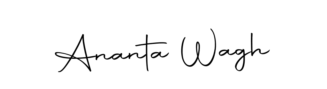 Make a short Ananta Wagh signature style. Manage your documents anywhere anytime using Autography-DOLnW. Create and add eSignatures, submit forms, share and send files easily. Ananta Wagh signature style 10 images and pictures png