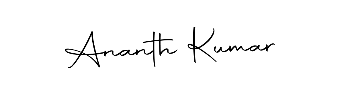 Make a beautiful signature design for name Ananth Kumar. With this signature (Autography-DOLnW) style, you can create a handwritten signature for free. Ananth Kumar signature style 10 images and pictures png