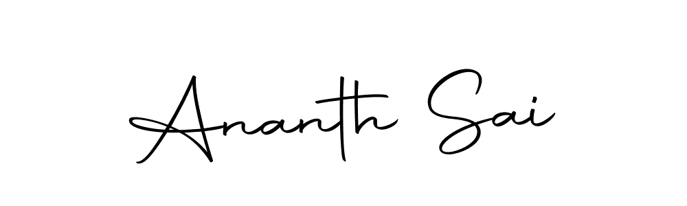 This is the best signature style for the Ananth Sai name. Also you like these signature font (Autography-DOLnW). Mix name signature. Ananth Sai signature style 10 images and pictures png