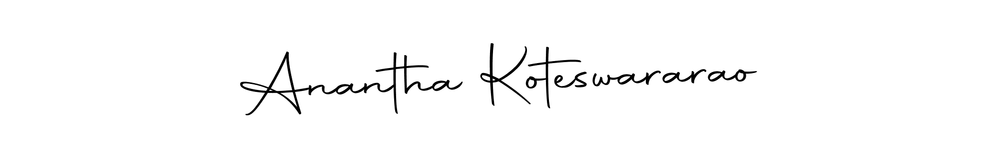 Create a beautiful signature design for name Anantha Koteswararao. With this signature (Autography-DOLnW) fonts, you can make a handwritten signature for free. Anantha Koteswararao signature style 10 images and pictures png