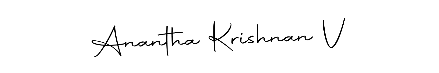 Anantha Krishnan V stylish signature style. Best Handwritten Sign (Autography-DOLnW) for my name. Handwritten Signature Collection Ideas for my name Anantha Krishnan V. Anantha Krishnan V signature style 10 images and pictures png