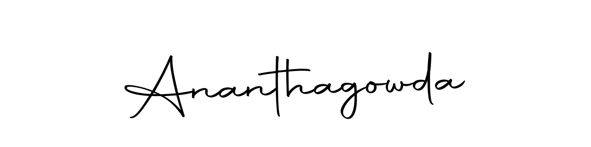 Make a beautiful signature design for name Ananthagowda. Use this online signature maker to create a handwritten signature for free. Ananthagowda signature style 10 images and pictures png