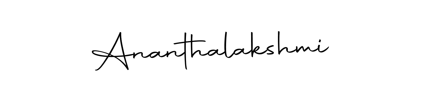 Use a signature maker to create a handwritten signature online. With this signature software, you can design (Autography-DOLnW) your own signature for name Ananthalakshmi. Ananthalakshmi signature style 10 images and pictures png