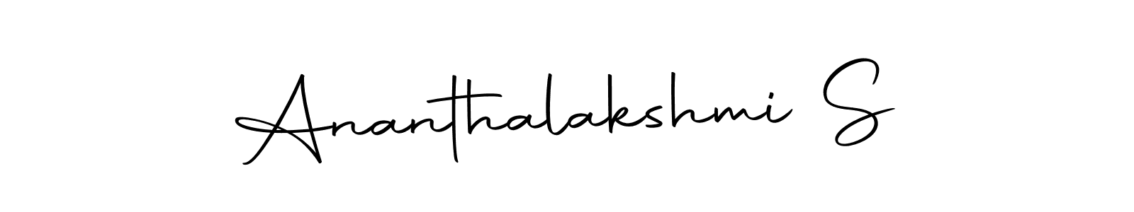 Make a short Ananthalakshmi S signature style. Manage your documents anywhere anytime using Autography-DOLnW. Create and add eSignatures, submit forms, share and send files easily. Ananthalakshmi S signature style 10 images and pictures png
