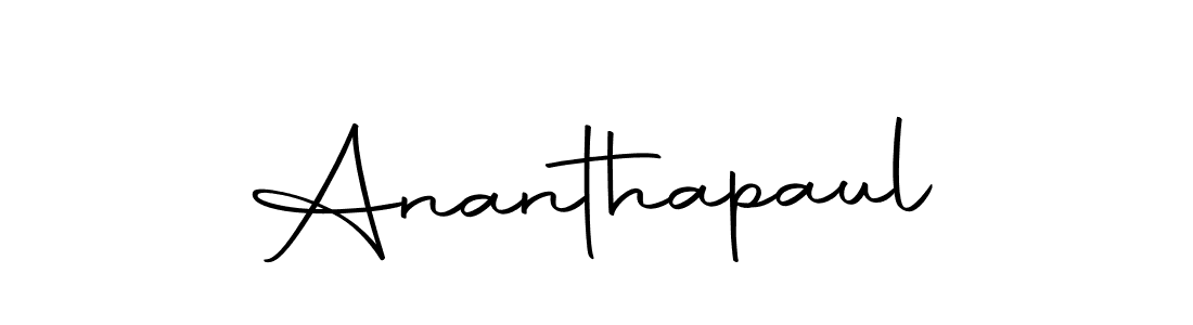 How to make Ananthapaul signature? Autography-DOLnW is a professional autograph style. Create handwritten signature for Ananthapaul name. Ananthapaul signature style 10 images and pictures png