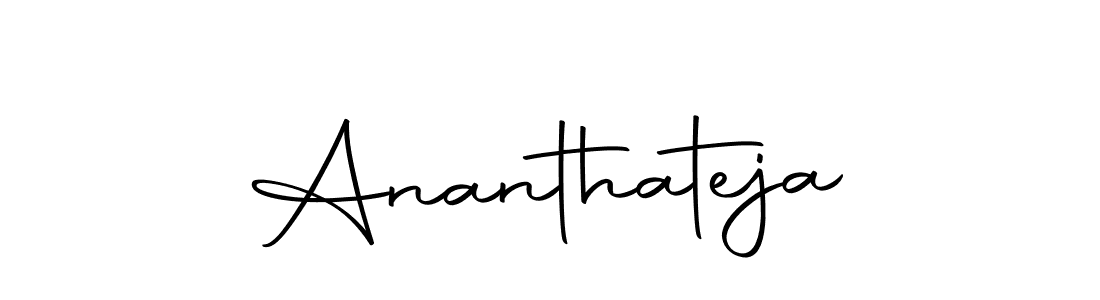 Also we have Ananthateja name is the best signature style. Create professional handwritten signature collection using Autography-DOLnW autograph style. Ananthateja signature style 10 images and pictures png