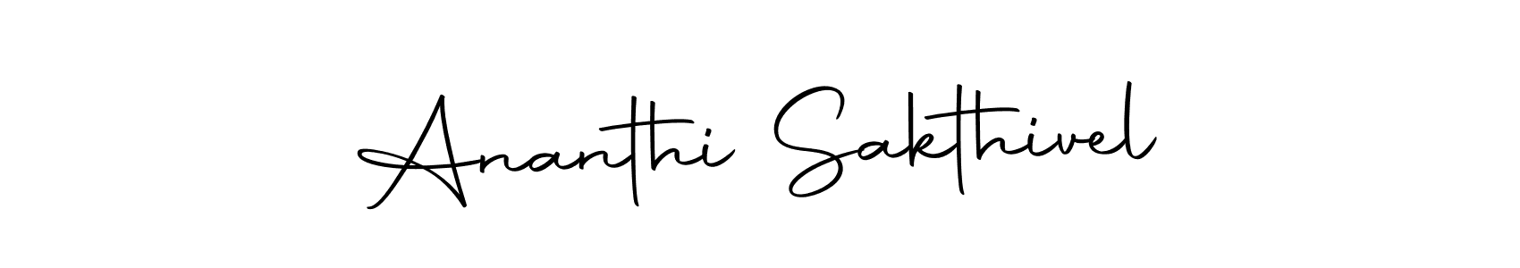 How to make Ananthi Sakthivel name signature. Use Autography-DOLnW style for creating short signs online. This is the latest handwritten sign. Ananthi Sakthivel signature style 10 images and pictures png