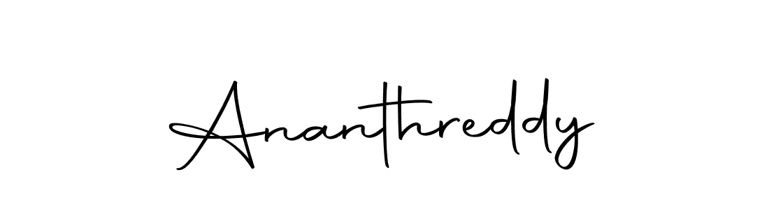 Make a beautiful signature design for name Ananthreddy. With this signature (Autography-DOLnW) style, you can create a handwritten signature for free. Ananthreddy signature style 10 images and pictures png