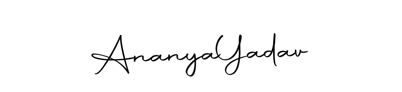 Make a short Ananya  Yadav signature style. Manage your documents anywhere anytime using Autography-DOLnW. Create and add eSignatures, submit forms, share and send files easily. Ananya  Yadav signature style 10 images and pictures png