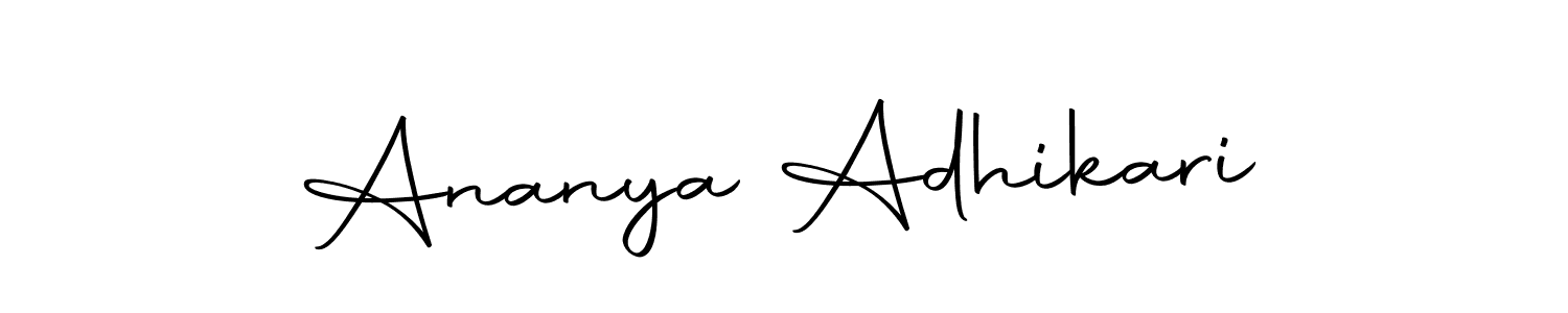 Make a beautiful signature design for name Ananya Adhikari. Use this online signature maker to create a handwritten signature for free. Ananya Adhikari signature style 10 images and pictures png