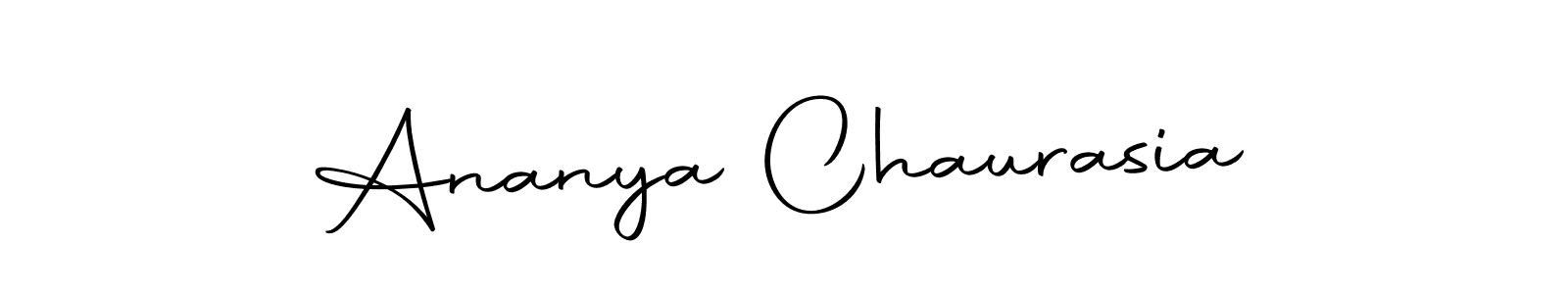 Design your own signature with our free online signature maker. With this signature software, you can create a handwritten (Autography-DOLnW) signature for name Ananya Chaurasia. Ananya Chaurasia signature style 10 images and pictures png