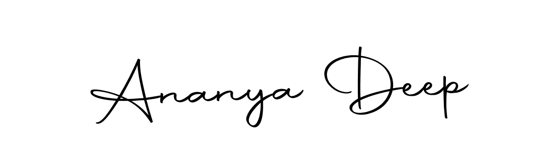 Create a beautiful signature design for name Ananya Deep. With this signature (Autography-DOLnW) fonts, you can make a handwritten signature for free. Ananya Deep signature style 10 images and pictures png