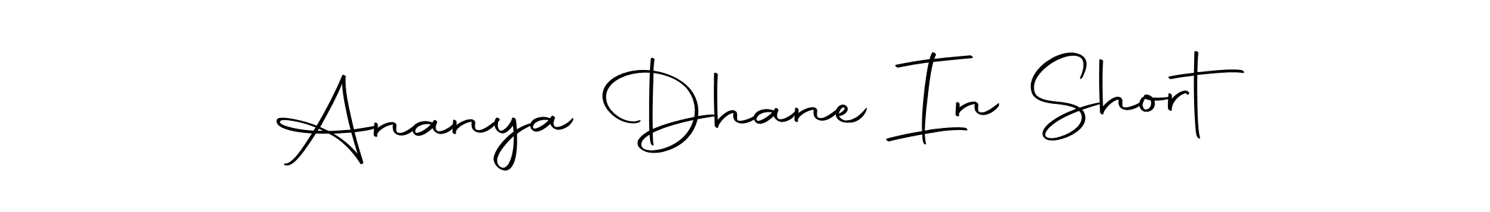 It looks lik you need a new signature style for name Ananya Dhane In Short. Design unique handwritten (Autography-DOLnW) signature with our free signature maker in just a few clicks. Ananya Dhane In Short signature style 10 images and pictures png