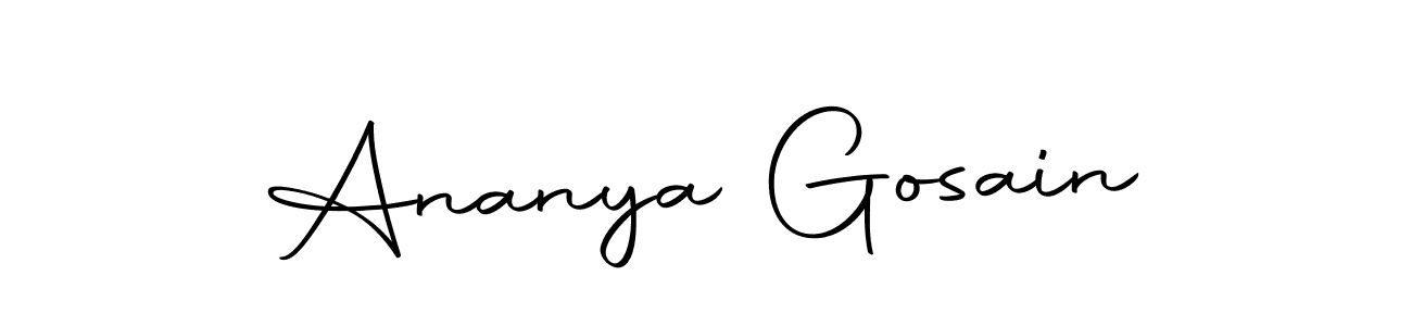 This is the best signature style for the Ananya Gosain name. Also you like these signature font (Autography-DOLnW). Mix name signature. Ananya Gosain signature style 10 images and pictures png