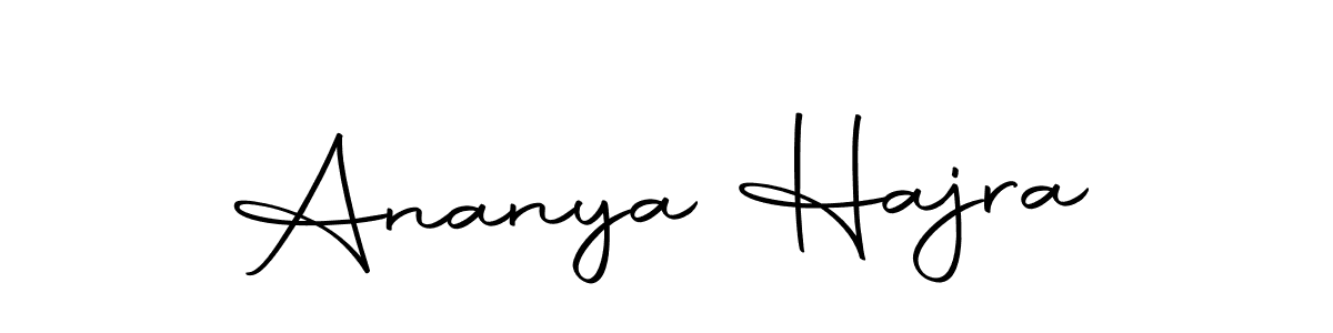 Create a beautiful signature design for name Ananya Hajra. With this signature (Autography-DOLnW) fonts, you can make a handwritten signature for free. Ananya Hajra signature style 10 images and pictures png