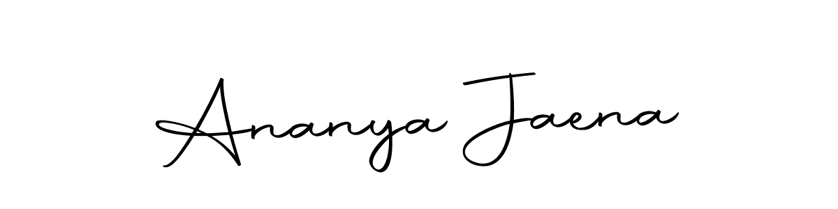 Make a beautiful signature design for name Ananya Jaena. With this signature (Autography-DOLnW) style, you can create a handwritten signature for free. Ananya Jaena signature style 10 images and pictures png