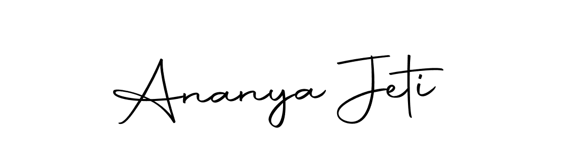 How to make Ananya Jeti name signature. Use Autography-DOLnW style for creating short signs online. This is the latest handwritten sign. Ananya Jeti signature style 10 images and pictures png