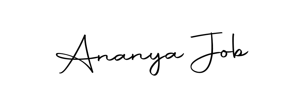 Make a beautiful signature design for name Ananya Job. With this signature (Autography-DOLnW) style, you can create a handwritten signature for free. Ananya Job signature style 10 images and pictures png