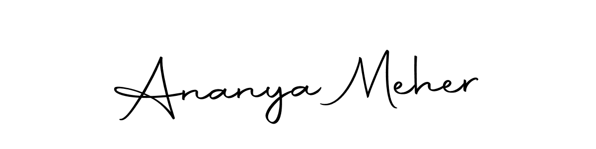 The best way (Autography-DOLnW) to make a short signature is to pick only two or three words in your name. The name Ananya Meher include a total of six letters. For converting this name. Ananya Meher signature style 10 images and pictures png