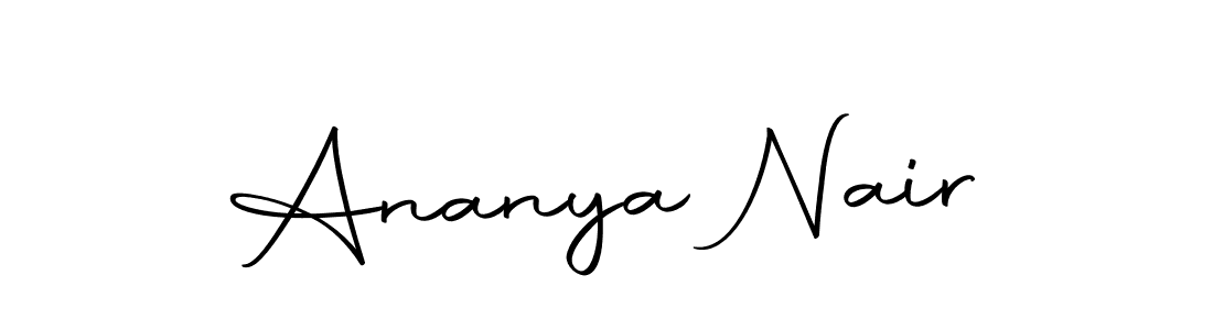 You can use this online signature creator to create a handwritten signature for the name Ananya Nair. This is the best online autograph maker. Ananya Nair signature style 10 images and pictures png