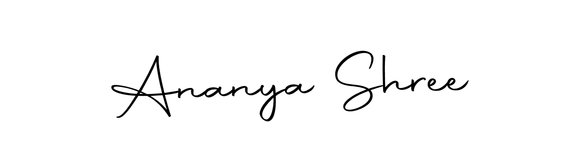 Use a signature maker to create a handwritten signature online. With this signature software, you can design (Autography-DOLnW) your own signature for name Ananya Shree. Ananya Shree signature style 10 images and pictures png