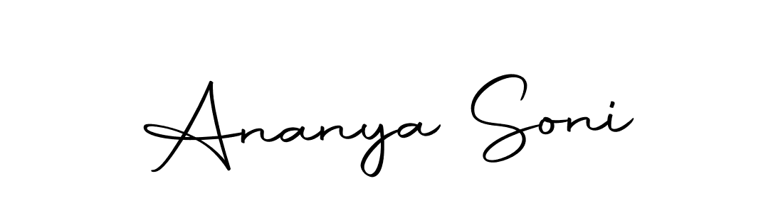 Design your own signature with our free online signature maker. With this signature software, you can create a handwritten (Autography-DOLnW) signature for name Ananya Soni. Ananya Soni signature style 10 images and pictures png