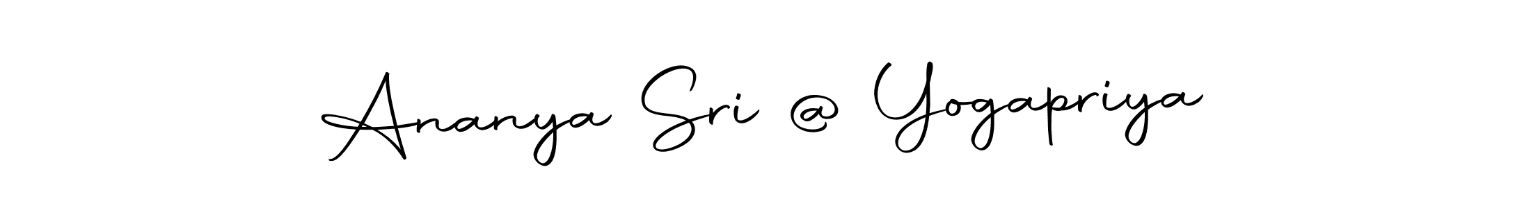 It looks lik you need a new signature style for name Ananya Sri @ Yogapriya. Design unique handwritten (Autography-DOLnW) signature with our free signature maker in just a few clicks. Ananya Sri @ Yogapriya signature style 10 images and pictures png