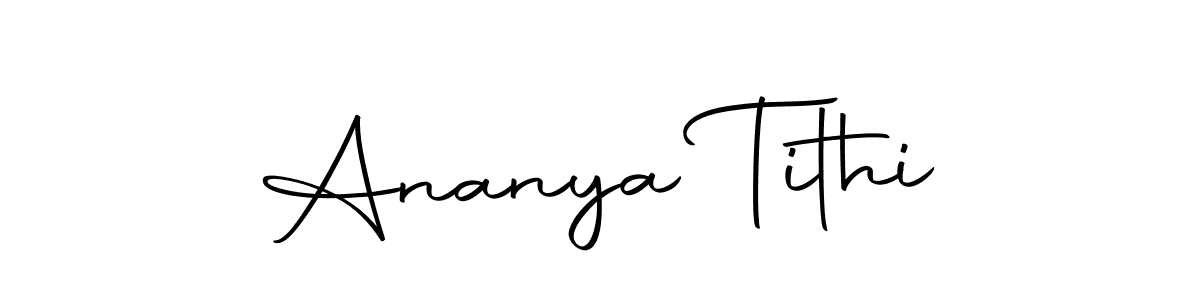 You should practise on your own different ways (Autography-DOLnW) to write your name (Ananya Tithi) in signature. don't let someone else do it for you. Ananya Tithi signature style 10 images and pictures png