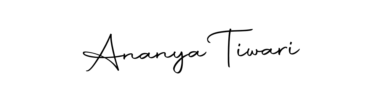 How to make Ananya Tiwari signature? Autography-DOLnW is a professional autograph style. Create handwritten signature for Ananya Tiwari name. Ananya Tiwari signature style 10 images and pictures png