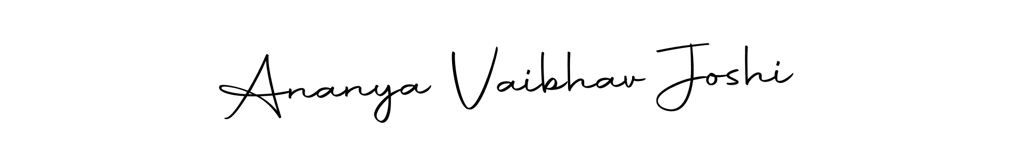 Create a beautiful signature design for name Ananya Vaibhav Joshi. With this signature (Autography-DOLnW) fonts, you can make a handwritten signature for free. Ananya Vaibhav Joshi signature style 10 images and pictures png