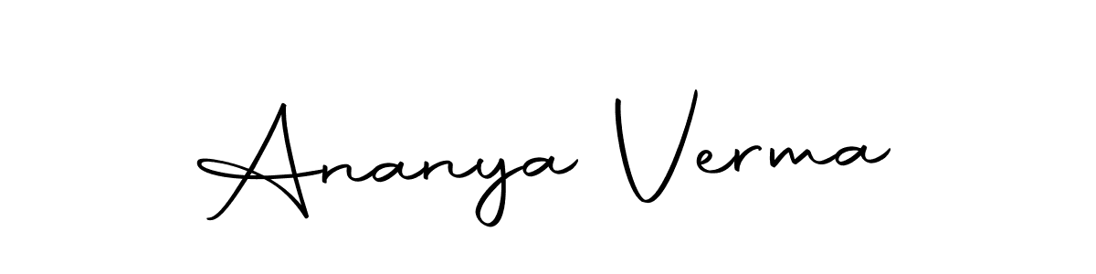 Use a signature maker to create a handwritten signature online. With this signature software, you can design (Autography-DOLnW) your own signature for name Ananya Verma. Ananya Verma signature style 10 images and pictures png
