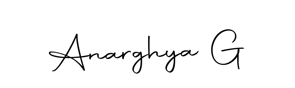 Anarghya G stylish signature style. Best Handwritten Sign (Autography-DOLnW) for my name. Handwritten Signature Collection Ideas for my name Anarghya G. Anarghya G signature style 10 images and pictures png