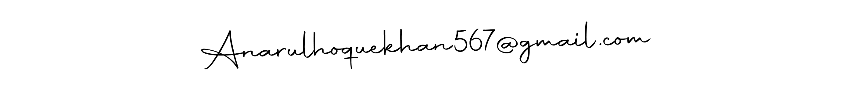 Make a beautiful signature design for name Anarulhoquekhan567@gmail.com. With this signature (Autography-DOLnW) style, you can create a handwritten signature for free. Anarulhoquekhan567@gmail.com signature style 10 images and pictures png