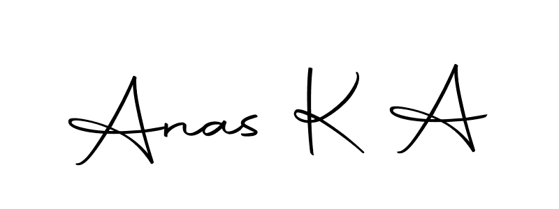 Make a beautiful signature design for name Anas K A. With this signature (Autography-DOLnW) style, you can create a handwritten signature for free. Anas K A signature style 10 images and pictures png