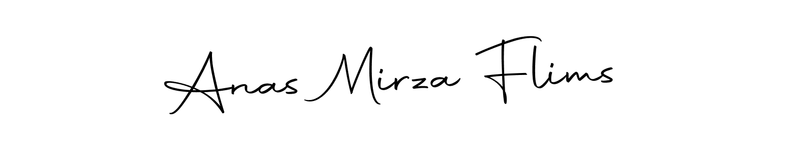 How to make Anas Mirza Flims name signature. Use Autography-DOLnW style for creating short signs online. This is the latest handwritten sign. Anas Mirza Flims signature style 10 images and pictures png