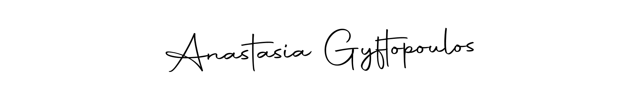 The best way (Autography-DOLnW) to make a short signature is to pick only two or three words in your name. The name Anastasia Gyftopoulos include a total of six letters. For converting this name. Anastasia Gyftopoulos signature style 10 images and pictures png