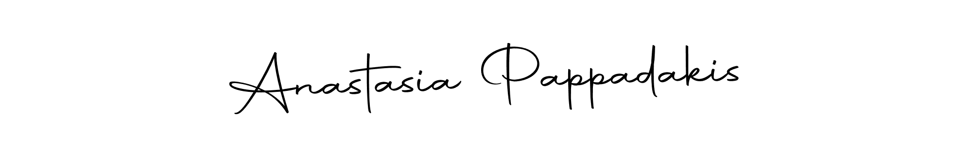 Make a short Anastasia Pappadakis signature style. Manage your documents anywhere anytime using Autography-DOLnW. Create and add eSignatures, submit forms, share and send files easily. Anastasia Pappadakis signature style 10 images and pictures png