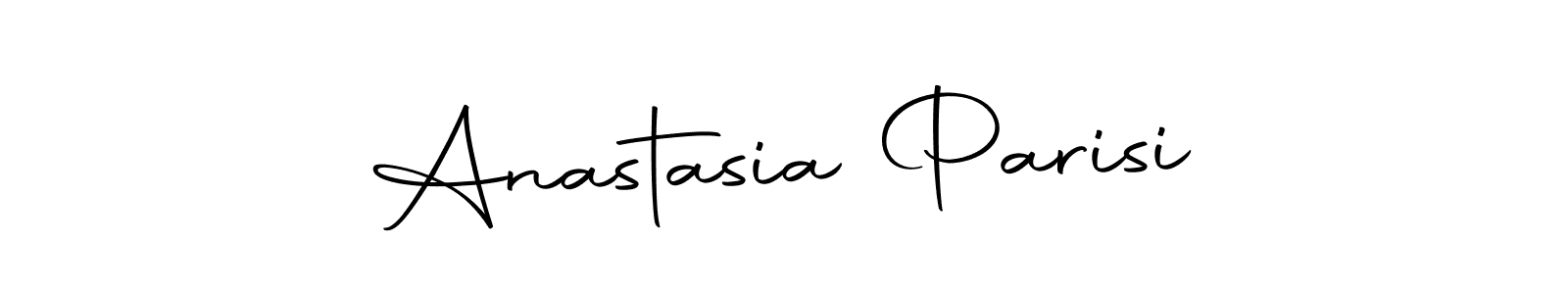 You can use this online signature creator to create a handwritten signature for the name Anastasia Parisi. This is the best online autograph maker. Anastasia Parisi signature style 10 images and pictures png