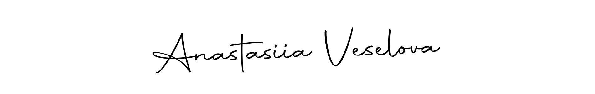 Design your own signature with our free online signature maker. With this signature software, you can create a handwritten (Autography-DOLnW) signature for name Anastasiia Veselova. Anastasiia Veselova signature style 10 images and pictures png