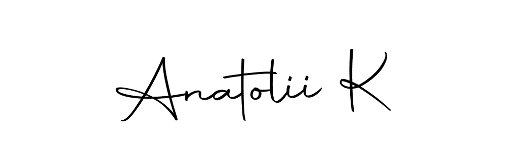 You can use this online signature creator to create a handwritten signature for the name Anatolii K. This is the best online autograph maker. Anatolii K signature style 10 images and pictures png