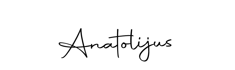 You should practise on your own different ways (Autography-DOLnW) to write your name (Anatolijus) in signature. don't let someone else do it for you. Anatolijus signature style 10 images and pictures png