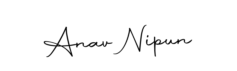 Make a beautiful signature design for name Anav Nipun. With this signature (Autography-DOLnW) style, you can create a handwritten signature for free. Anav Nipun signature style 10 images and pictures png