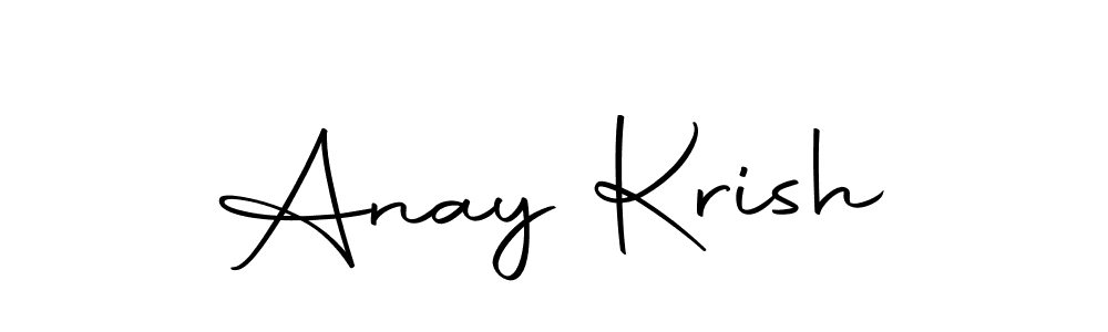 Use a signature maker to create a handwritten signature online. With this signature software, you can design (Autography-DOLnW) your own signature for name Anay Krish. Anay Krish signature style 10 images and pictures png