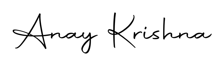 Create a personalized artistic stamp with Anay Krishna in Autography-DOLnW font. Perfect for visual artists, designers, and influencers. Anay Krishna signature style 10 images and pictures png