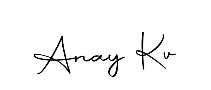 Create a beautiful signature design for name Anay Kv. With this signature (Autography-DOLnW) fonts, you can make a handwritten signature for free. Anay Kv signature style 10 images and pictures png