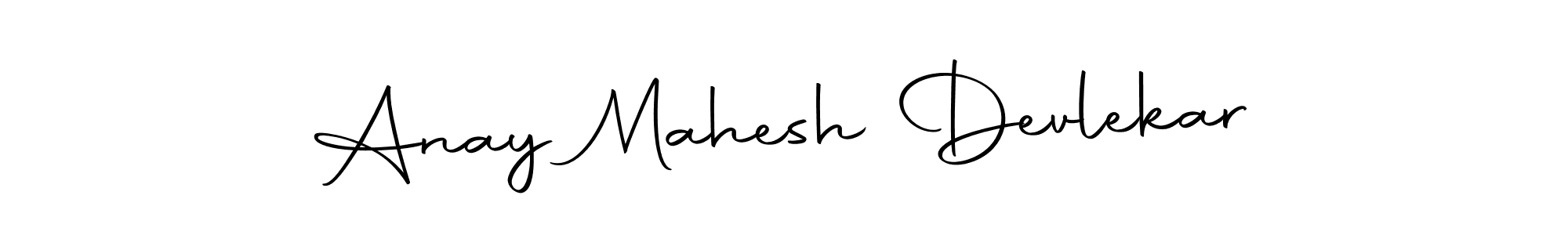 Make a short Anay Mahesh Devlekar signature style. Manage your documents anywhere anytime using Autography-DOLnW. Create and add eSignatures, submit forms, share and send files easily. Anay Mahesh Devlekar signature style 10 images and pictures png